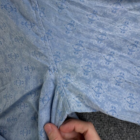 Robert Graham Long Sleeve Button Up Shirt Men Size Large Classic Blue Print - Picture 11 of 16